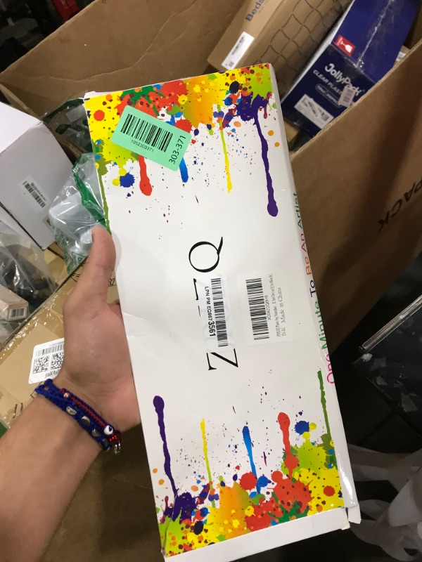 Photo 1 of ZRIZQ Paint by Number for Adults Beginners,12" Wx16 L Canvas for Painting Kits for Adults in Colorful Box,Paint by Numbers for Home Wall Art Decor-Dog