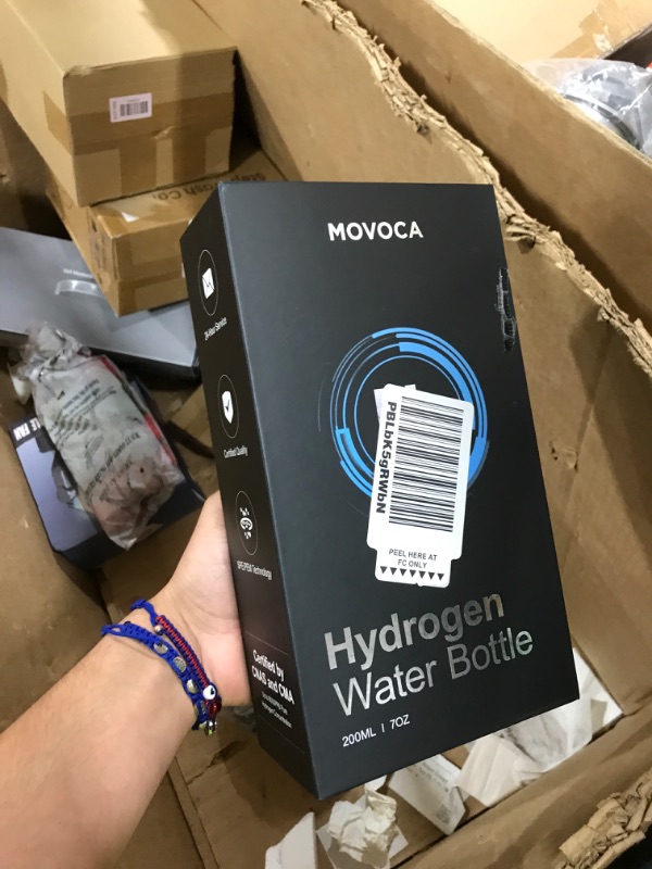 Photo 1 of MOVOCA Upgrade Hydrogen Water Bottle, Up to 6400PPB Hydrogen Water Generator -SPE PEM Tech, 7 OZ Food-Grade PC Hydro Water Machine, Health Care Gifts for Husband, Wife, Family, Friends, Travel