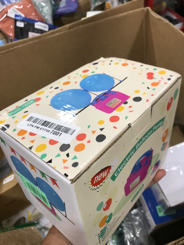 Photo 1 of Balloon Pump Electric, Electric Air Pump Replace Manual Balloon Hand Pump, US Standard Plug Balloon Inflator Pump Electric with Dual Nozzles for Balloon Arch, Balloon Stand, Party Decorations