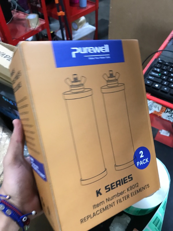 Photo 1 of Purewell PF-3 Black 3-Stage Composite Purification Elements, Replacement Filters for ProOne® and Berkey® Filters, ProOne® or Berkey® Big+ Water Filter System and Purewell System (2 Pack, K Series)