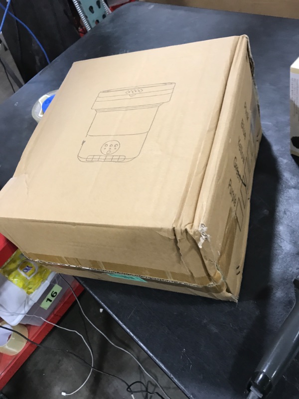 Photo 1 of Portable Washing Machine, 16L Upgraded with Spin Basket Laundry Machine, 3 Cleaning Modes Suitable for Small Clothes, Foldable Design Ideal for Hotel, Campain, Apartment and Home
