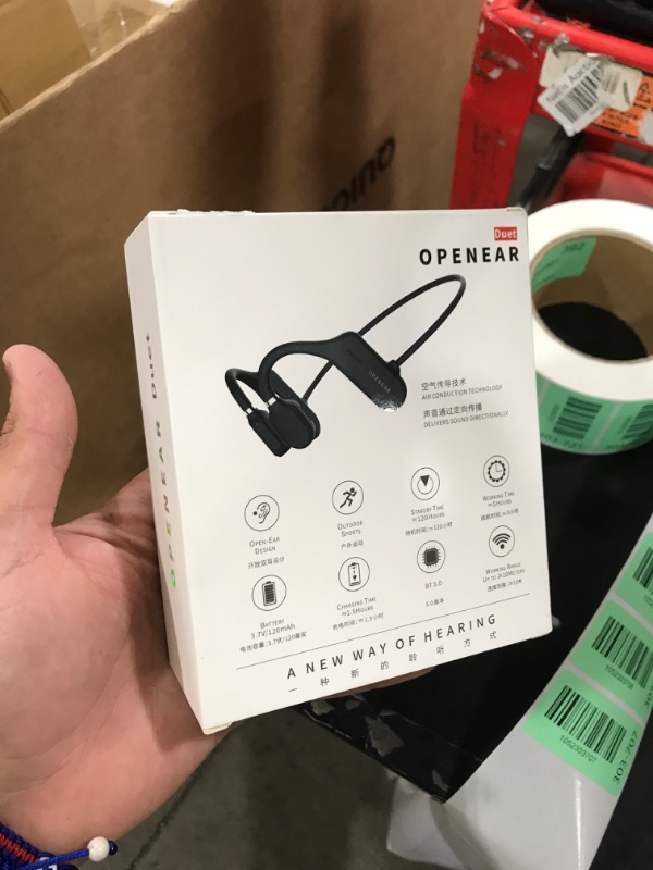 Photo 1 of Open Ear Wireless Sports Headphones, Bluetooth 5.0 Waterproof Sweatproof Headset with Mic for Sport Jogging Running Driving Cycling Hiking Indoor and Outdoor Use
