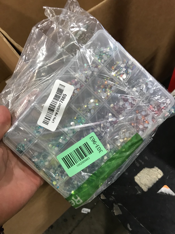 Photo 1 of 10000Pcs Multicolored 5mm Rhinestones for Crafts with b7000 Gem Glue for Clothes Clothing, Flatback Rainbow Colored Rinestones Crystals Diamonds for Fabric Shoes, Flat Back Multi Colorful Gemstones