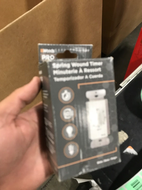 Photo 1 of Woods 60 Minute Spring Wound Timer; White, 59717
