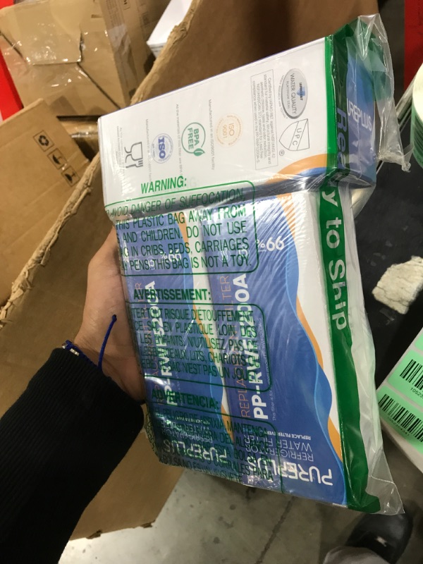 Photo 1 of PUREPLUS XWF Replacement (NOT XWFE, NO Chips) for GE WR17X30702, GBE21, GDE21, GDE25, GFE24, GFE26, GNE21, GNE25, GNE27, GWE19, GYE18, CFE26 French Door & Side by Side Refrigerator Water Filter, 3Pack