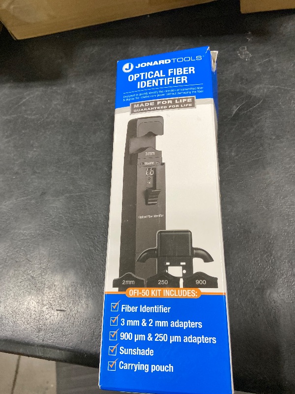 Photo 1 of Jonard Tools OFI-50 Optical Fiber Identifier with 2 mm, 3 mm, 900 nm & 250 nm Adapters