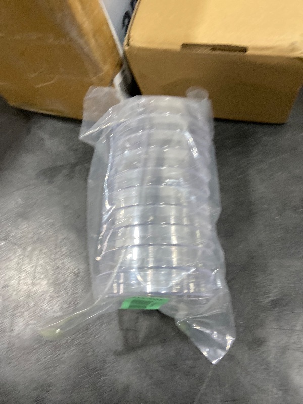 Photo 1 of 10 Pack Sterile Thick Plastic Petri Dishes with Lid, 90mm Dia x 15mm Deep Clear 3 Vents Petri Dish for Lab Science Experiment