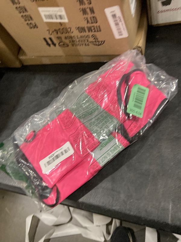 Photo 1 of A-SAFETY Pink High Visibility Vest,Reflective Safety Vest Workwear 7 Pockets Hi Vis Durable Vest with Reflective Tapes 4 Lower Pockets,Small