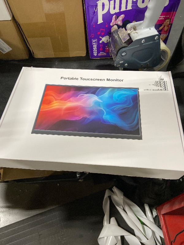 Photo 1 of 16 Inch Touchscreen Portable Monitor, HDR10, Metal Shell Travel Screen with Smart Cover and Speakers, IPS 1920x1200P External USB-C HDMI Secondary Touch Display for Laptop/PC/Game Console/Phone