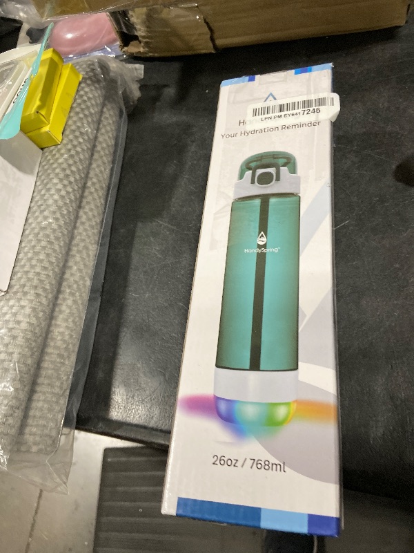 Photo 1 of HANDYSPRING - Smart Water Bottle with Reminder To Drink Water, Lights And Sound, Water Intake Tracker, Rechargeable, Tritan Plastic w/Straw, Gifts For Women, Men, Mom, Dad, Her, Him 26 Oz (purple)