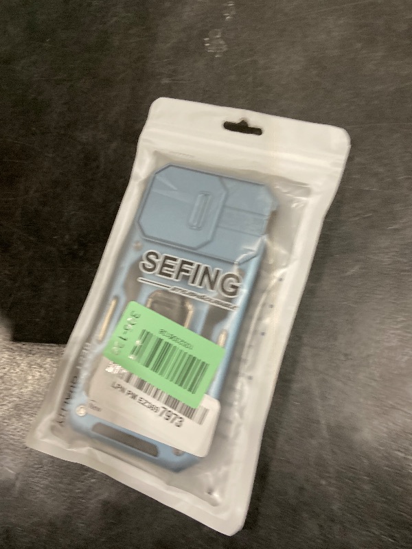 Photo 1 of SEFING Phone Case for 16 Pro Case 16 Pro Phone Case with Camera Cover, with Kickstand Ring Holder, with Magnet Car Mount Function, for iPhone 16 Pro (Light Blue)