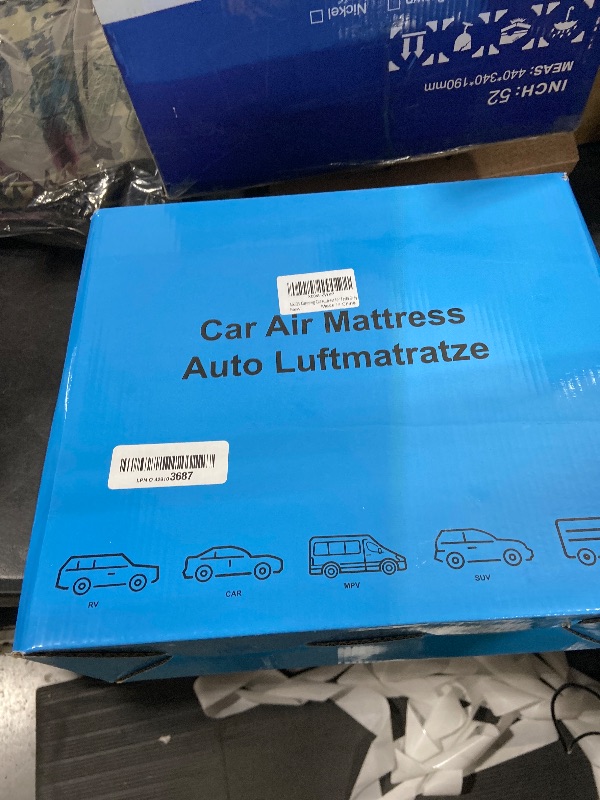 Photo 1 of Car Air Mattress - Inflatable Camping Bed Compatible with Tesla Model Y, Thickened Flocked AirBed for Trunk/Backseat/Sedan/SUV/RV, Sleeping Pad with Pump and 2 Pillows for Camping Travel Outdoor Grey