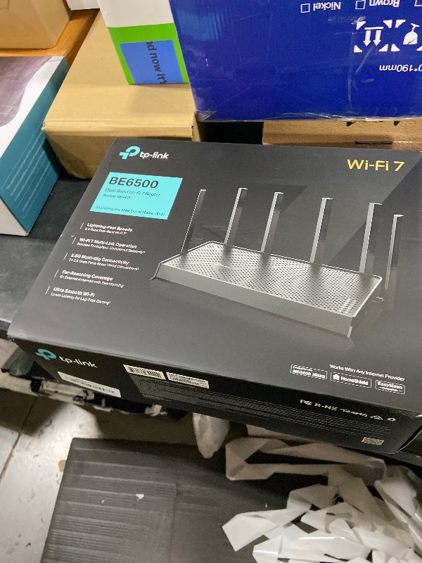 Photo 1 of TP-Link Archer BE6500 Dual-Band Wi-Fi 7 Router (Archer BE400) | Dual 2.5 Gbps Ports USB 3.0 | Covers up to 2,400 Sq. ft and 90 Devices | Quad-core CPU| HomeShield, Private IoT, Free Expert Support