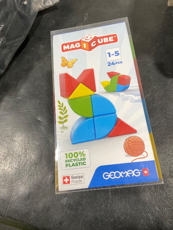 Photo 1 of Geomag Magicube 24pcs Magnetic Blocks - Magnetic Building Blocks for Toddlers 1-3, Montessori Toys for 1+ Year Old, Autism Sensory Product, Magnets for Kids