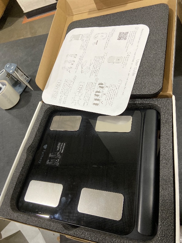 Photo 1 of Tychesy Body Pod Smart Scale with BMI Body Fat Muscle Mass, 8 Sensors Body Composition Scales Most Accurate with APP up to 24 Users