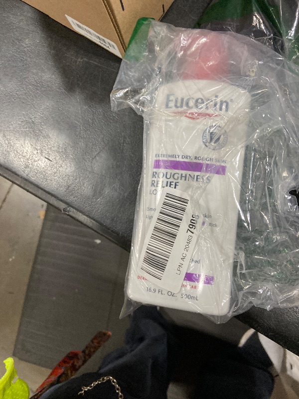 Photo 1 of Eucerin Roughness Relief Body Lotion for Extremely Dry, Rough Skin, Urea Enriched Body Moisturizer, 16.9 Fl Oz Bottle