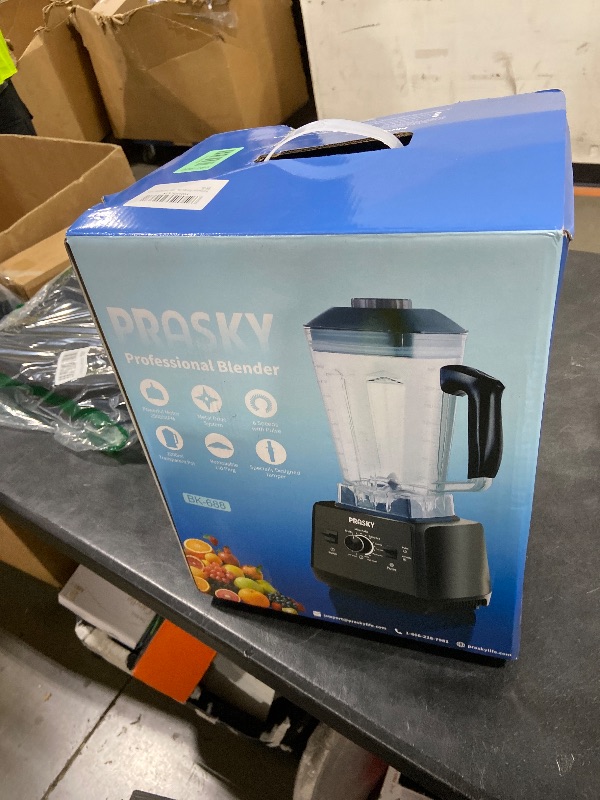 Photo 1 of Professional Blender,Smoothies Blenders, PRASKY Max.2400Watts/1000Watts Blender and Grinder Combo 25000RPM Powerful Kitchen 68oz BPA Free 2 Containers Countertop Blenders Ice Crushing, Juice