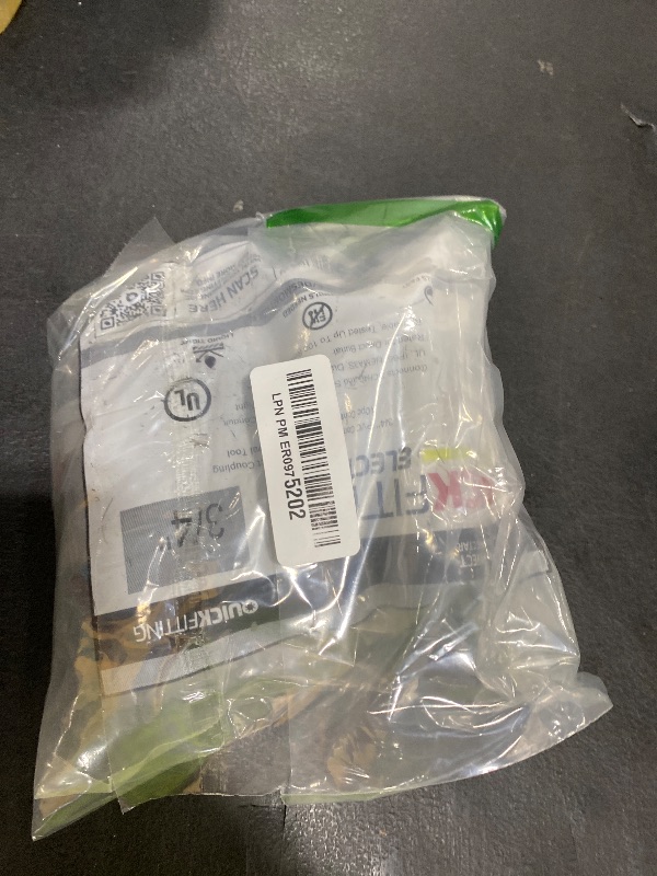 Photo 1 of QuickFitting PVC Electrical Conduit Fitting - 3/4 inch Coupling | Push Install Liquid Tight Connectors - 10-Pack for Rigid Sch 40 & Sch 80 Conduit
