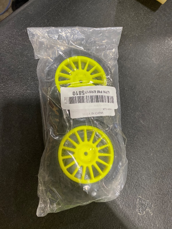 Photo 1 of CROBOLL XTS-032 Wheel hub& Tire (Green) for 1:10 Rally Car (2PCS)