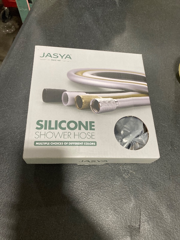 Photo 1 of Jasya Silicone Shower Hose Extra Long,Explosion Proof Anti Winding Showerhead Hose,Used In Showerheads Spray Bidet Bathing Toilet Cleaning Flexible RV Shower Hoses Replacement (Black, 79 In)