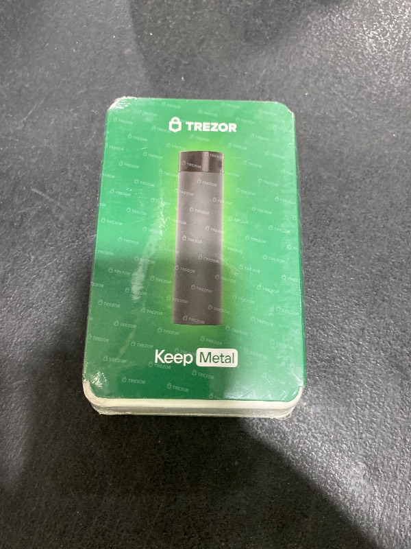 Photo 1 of Trezor Keep Metal 24 Word - Crypto Seed Phrase Backup Storage - Aerospace Grade Stainless Steel for Total Security - Supports All Hardware Wallets