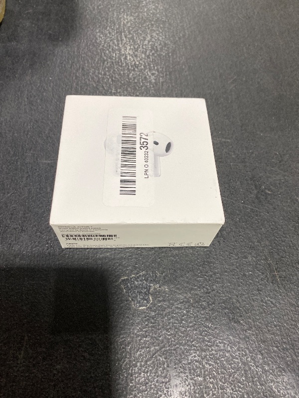 Photo 1 of Apple AirPods 4 Wireless Earbuds, Bluetooth Headphones, Personalized Spatial Audio, Sweat and Water Resistant, USB-C Charging Case, H2 Chip, Up to 30 Hours of Battery Life, Effortless Setup for iPhone