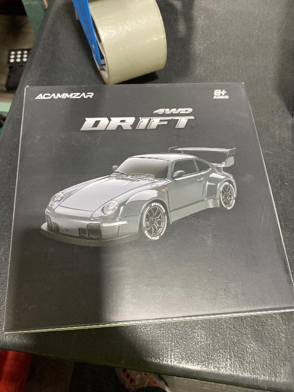Photo 1 of ACAMMZAR RC Drift Car Pro Upgraded with Gyro, 1:24 Full Proportional Remote Control Car, 25KM/H 4WD High Speed RC Cars with Lights, Extra Racing Tires, Vehicle for Adults Kids Boys Girls, Blue