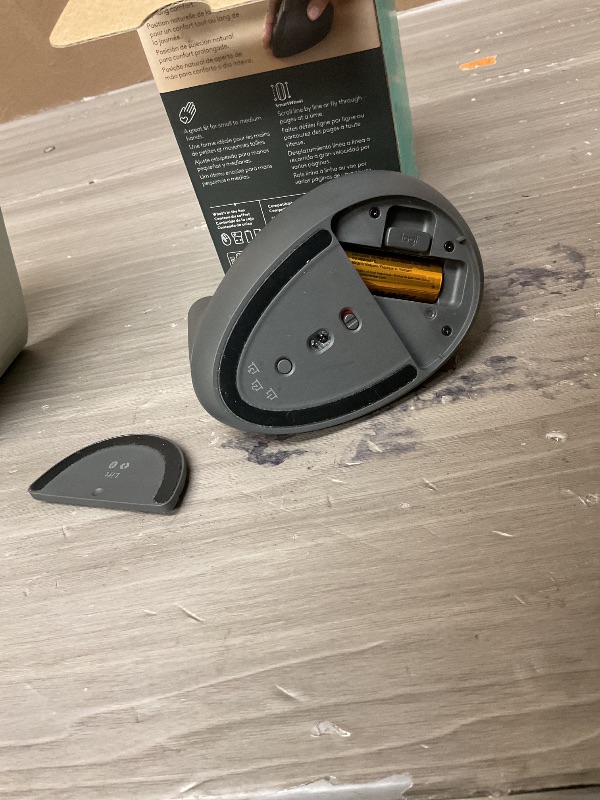 Photo 1 of Logitech Lift Vertical Ergonomic Mouse, Wireless Bluetooth or USB Receiver, Quiet Clicks, 4 Buttons, Right Hand Wireless Mouse, Windows/macOS/iPadOS, Laptop, PC - Graphite