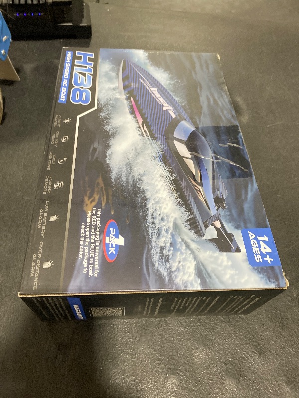 Photo 1 of RC Boat 30KMH with 7Light Modes,Remote Control Electric Fast Speed Boat for Adults Kids 8-12 Lake Pool Water Play,Self-righting,Demo,Water Cooling,Full Waterproof,20 Mins,Low Battery Alert,2.4Ghz,Red