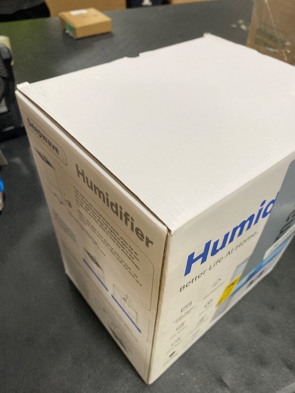Photo 1 of 6L Humidifiers for Bedroom Large Room, Cool and Warm Mist Humidifiers for Nursery & Plants, Mist Top Fill Desk Humidifiers Essential Oil Diffuser with Adjustable Mist,360°Nozzle?Auto Shut-Off-Black