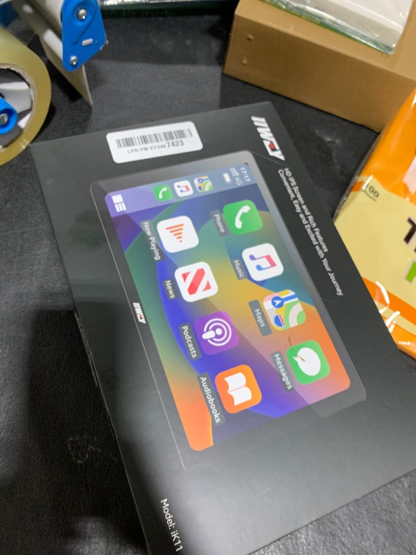 Photo 1 of 9" Portable CarPlay Screen for Car, CooCom UHD Car Stereo with Touch Screen with Apple CarPlay&Android Auto,4K Dash Cam,1080P Backup Camera,Mirror Link, Voice Control, Bluetooth 5.3,GPS,FM