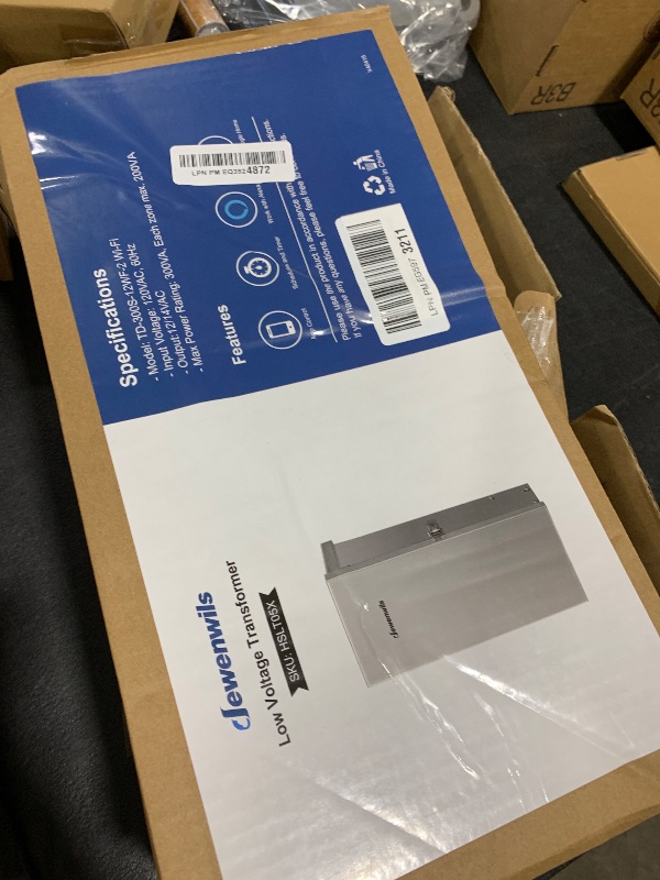 Photo 1 of DEWENWILS 300W Wi-Fi Low Voltage Landscape Transformer with 3 Zones, 2.4GHz Smart Low Voltage Transformer, 120V AC to 12V/14V AC, Landscape Lighting Transformer for Outdoor Lights, LED Lights