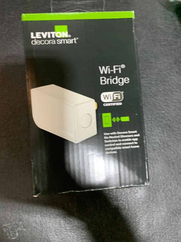 Photo 1 of Leviton Wi-Fi Bridge for No-Neutral Decora Smart Dimmers and Switches (DN6HD and DN15S), Works with My Leviton, Alexa, Google Assistant, Apple Home/Siri & Wire-Free 3-Way, MLWSB-1RW, White