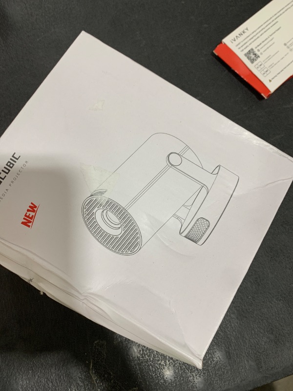 Photo 1 of Magcubic Mini Projector with WiFi 6 and Bluetooth 5.4, Portable Projector 4K support, 5w Soundbase Speaker, Auto Vertical Keystone 180°Rotatable Smart Proyector for Movie Home Outdoor HY300Pro+