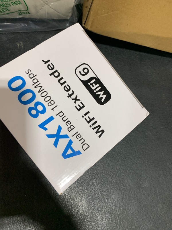 Photo 1 of 2025 AX1800 WiFi 6 Extender Signal Booster - Dual Band 2.4G/600Mbps & 5.8G/1200Mbps, WiFi Extender with Gigabit Port, 802.11AX Tech, 12999 Sq.Ft Long Range WiFi Repeater, Connects 100+ Devices