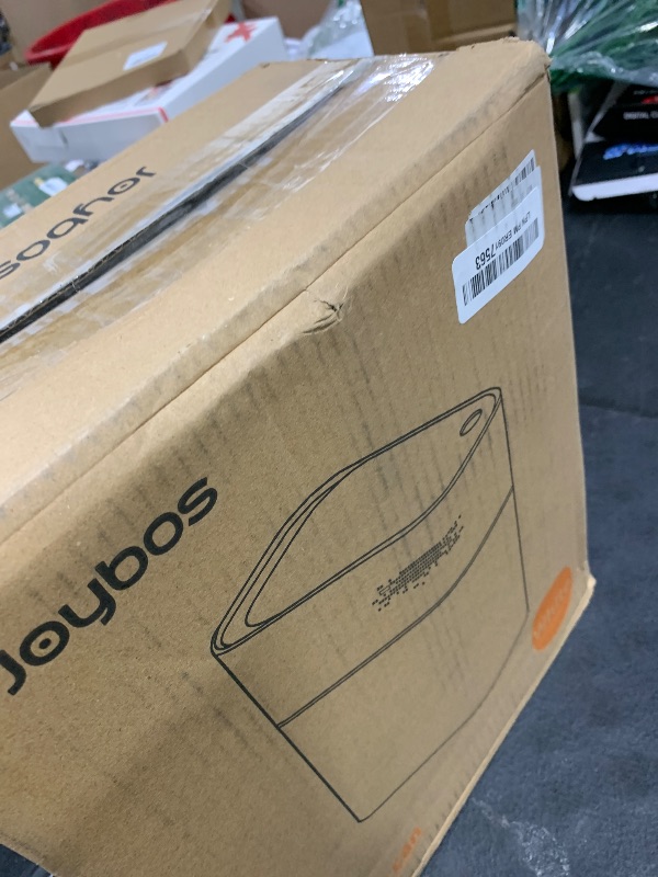 Photo 1 of JOYBOS Small Bathroom Trash Cans with Lids,3.8 Gallon Slim White Plastic Automatic Garbage Can,Narrow Motion Sensor Waterproof Trash Bin for Bedroom, Toilet,Office