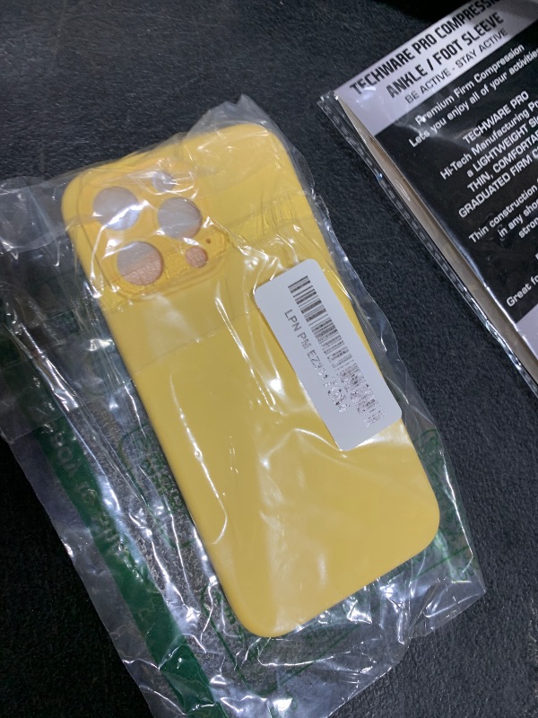 Photo 1 of rumlick for iPhone 15 Pro Max Case, Liquid Silicone Case with [Tempered Glass Screen Protector] [Full Camera Protection], Soft Anti-Scratch Microfiber Lining Phone Case, 6.7 inch (Yellow)