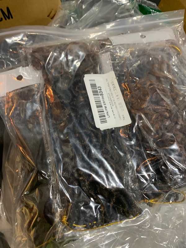 Photo 1 of SamBraid Goddess Locs Crochet Hair 14 Inch, 8 Packs New Goddess Faux Locs Crochet Hair for Black Women, River Locs with Curly Ends (14Inch, T1B/30, 8Packs)