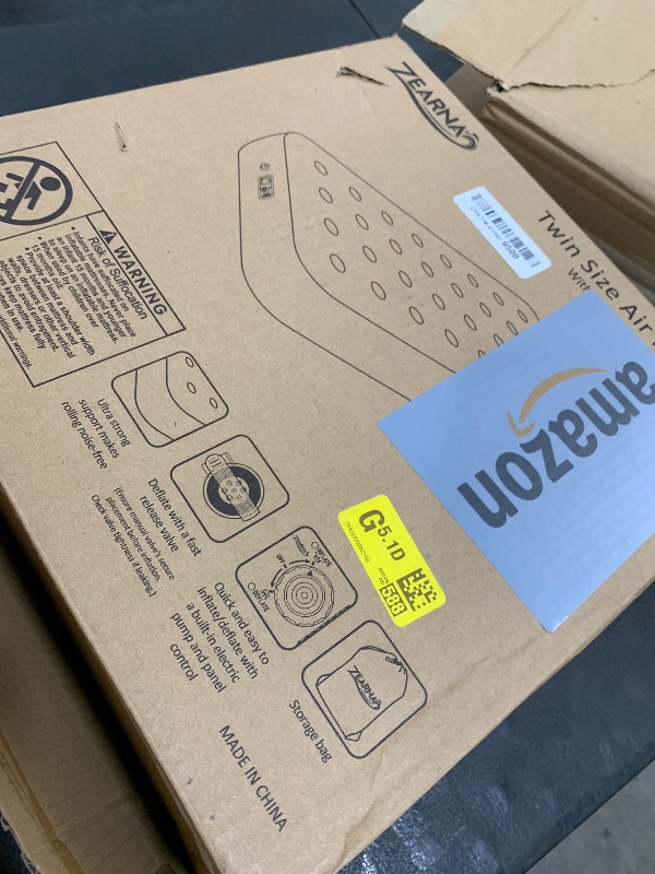 Photo 1 of Zearna Air Mattress with Built in Pump - Upgraded Twin Blow Up Mattress, 2 Mins Quick Self Inflatable, 13"/550lbs Max, Strong Support, No Lost Air, for Camping,Home,Guests,Portable Travel