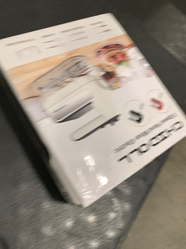 Photo 1 of 5-Speed Electric Hand Mixer, 800W Handheld Mixer with Turbo for Baking & Cooking, Kitchen Food Mixer with Storage Case & 5 Stainless Steel Attachments (2 Beaters, 2 Dough Hooks, 2 Whisks)-White