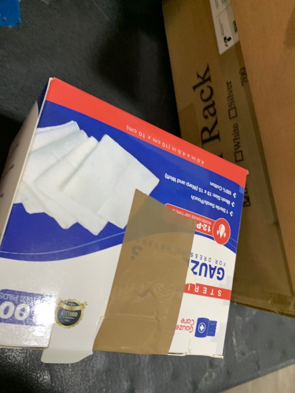 Photo 1 of 100pc Large Sterile Gauze Pads 4x4 Sterile for Wounds Bulk - 12ply Woven Gauze Sponges 4x4 Sterile - USP IV Breathable Mesh 4x4 Gauze Pads Sterile for Enhanced Absorption - First Aid Medical