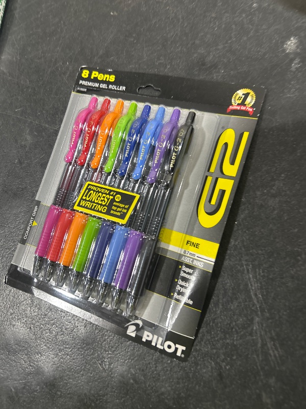 Photo 1 of Pilot G2 Premium Gel Pens, Gel Roller Pens, Fine Point 0.7 mm Assorted Colors 8