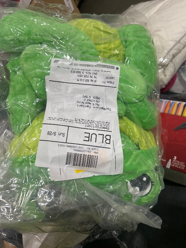 Photo 1 of HyDren 28 Inch Frog Stuffed Animal Green Frog Plush Toy Soft Cute Sitting Plushie with Long Leg Home Sofa Decor for Kids Boys Girls Children Birthday Gifts