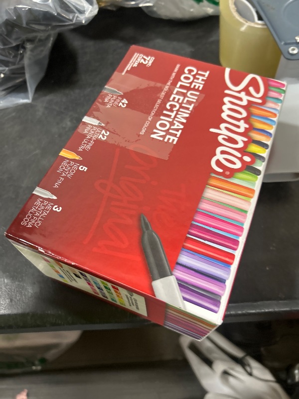 Photo 1 of Sharpie Permanent Markers, Ultimate Collection, Ultra Fine And Fine Tip Markers, Great For Teacher And Classroom Supplies, Art Supplies, Bulk Marker Set, Assorted Colors, 72 Count