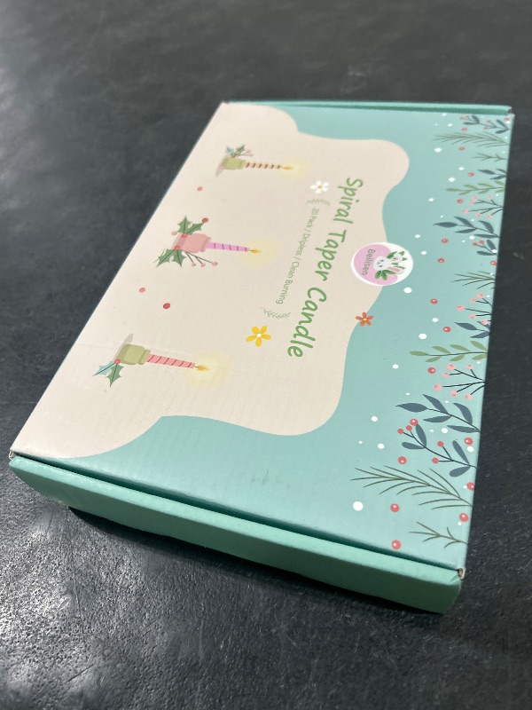 Photo 1 of 10 Pack Ivory and 10 Pack Sage Green Spiral Taper Candles for Home Decor, 10 Inch Unscented Dripless Twisted Candlesticks for Weddings Dinner Holiday Decoration Formal Events