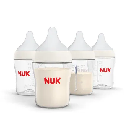 Photo 1 of NUK Perfect Match Slow Flow Breast-Like, Anti-Colic Bottle, 5oz., 4 Pack, BPA Free