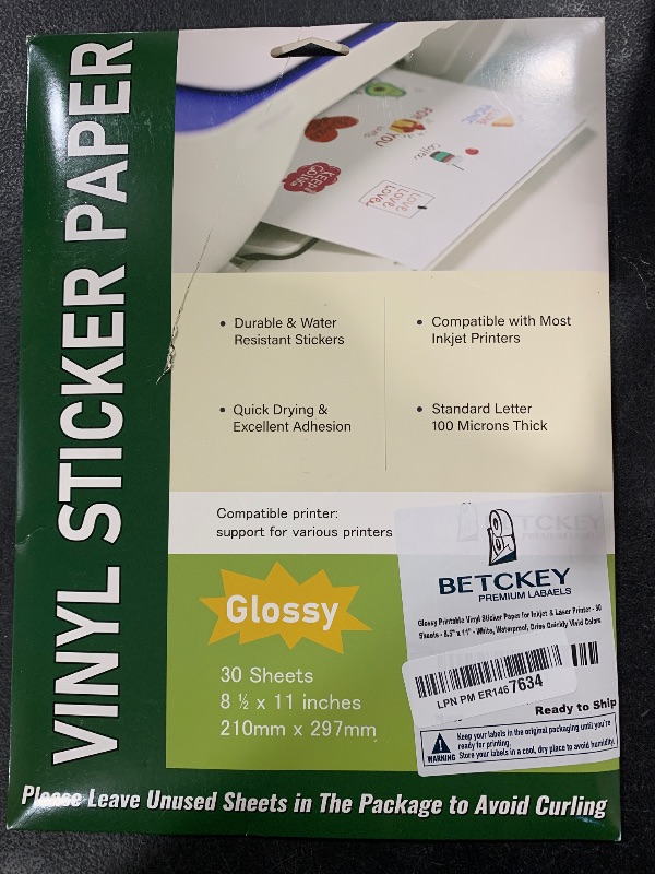 Photo 1 of vinyl sticker paper 