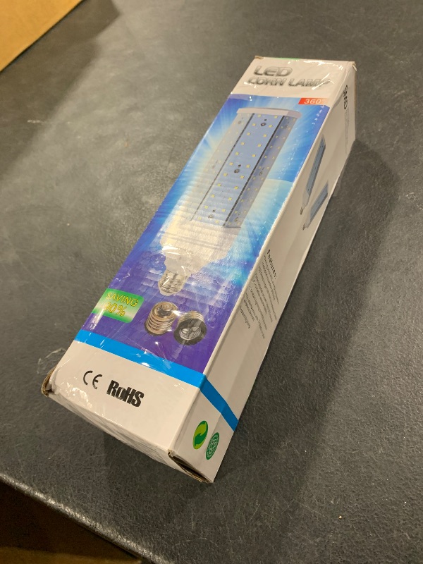 Photo 1 of 80W LED Corn Light Bulb, 450W Equialent, E26/E39 Mogul Base, 6500K Daylight Cool White, 85-265V, 8000LM, LED Corn Bulb for Large Area Garage Factory Warehouse High Bay Barn Shopping Mall Supermarket