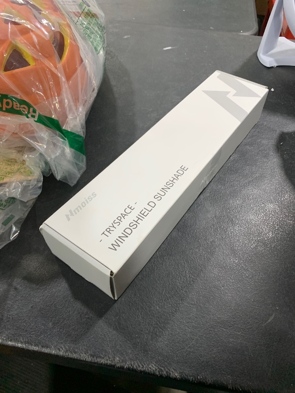 Photo 1 of [2025 Upgrade] Nmoiss Windshield Sun Shade Umbrella - [Vinyl Coating Heat Shield] Protect Car from Sun Rays & Heat Damage Keep Cool and Protect Interior, Spring Structure Edge Medium 56" L x 31" W