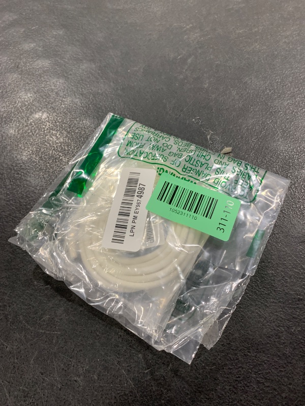 Photo 1 of uxcell Silicone Foam Seal Weather Strip 3.5mm(1/8 inch) 2.5m 8ft Sponge Rubber Cord Solid White